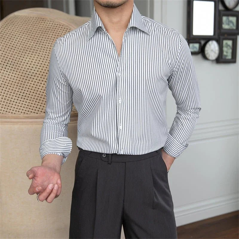 Fairmont Çizgili Pamuk Gömlek - Martin Milano