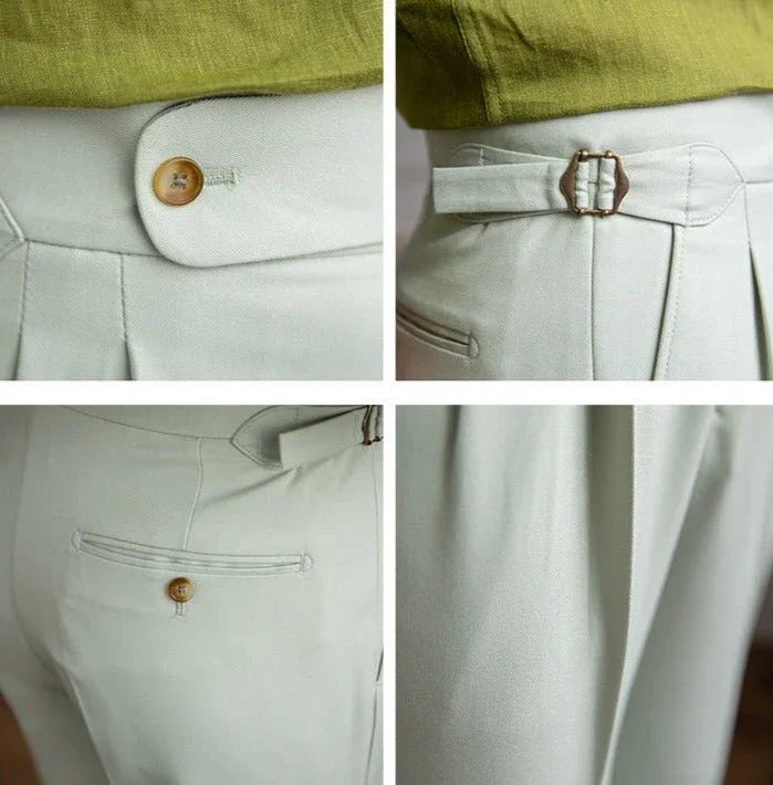 Genoa Düz Kesim Katlı Pantolon - Martin Milano