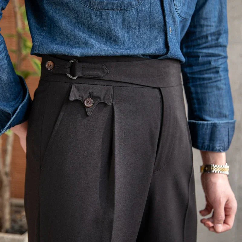 Gurkha Yüksek Bel Pileli Pantolon - Martin Milano