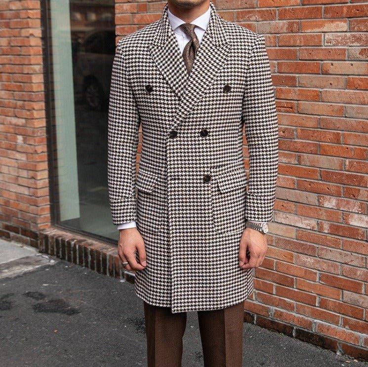 Holmes Vintage Ekose Çift Yırtmaçlı Palto - Martin Milano