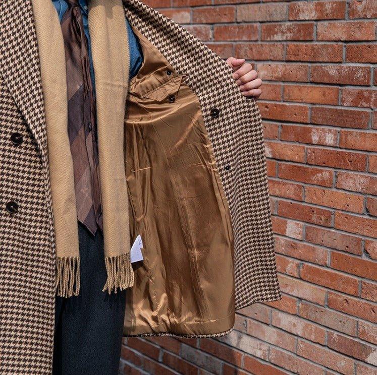 Holmes Vintage Ekose Çift Yırtmaçlı Palto - Martin Milano