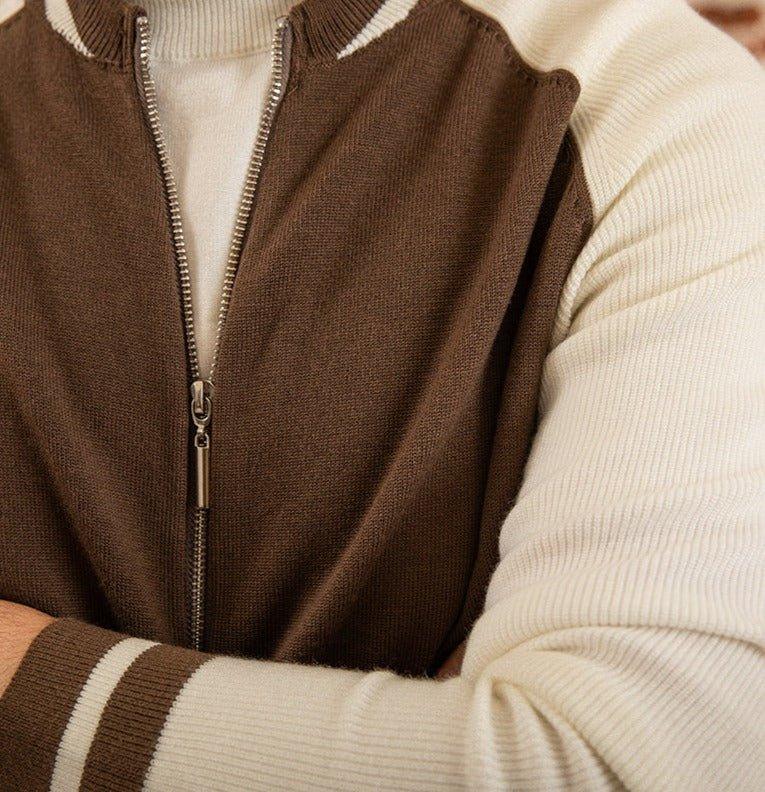 İnce Fit Yün Beyzbol Ceketi - Martin Milano