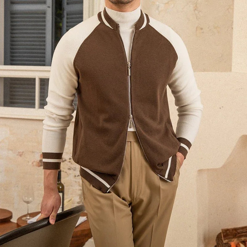 İnce Fit Yün Beyzbol Ceketi - Martin Milano