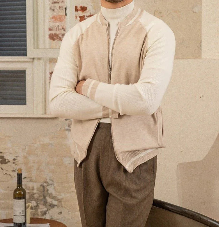 İnce Fit Yün Beyzbol Ceketi - Martin Milano