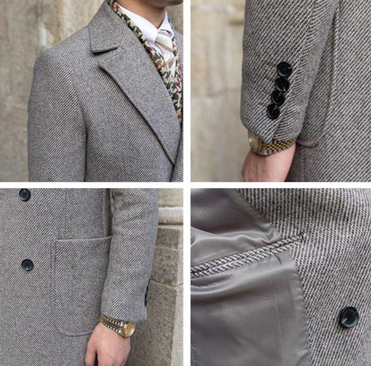 Kral Çift Düğmeli Yün Manto - Martin Milano