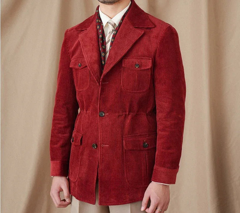 Lincoln Kadife Pamuk Takım Yaka Ceket - Martin Milano