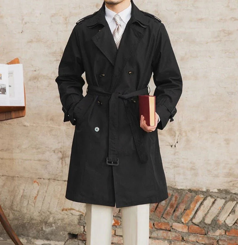 Londra Çift Düğmeli Kemerli Trençkot - Martin Milano