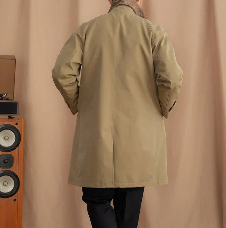 Londra Düz Yakalı Pamuk Karışımlı Trençkot - Martin Milano