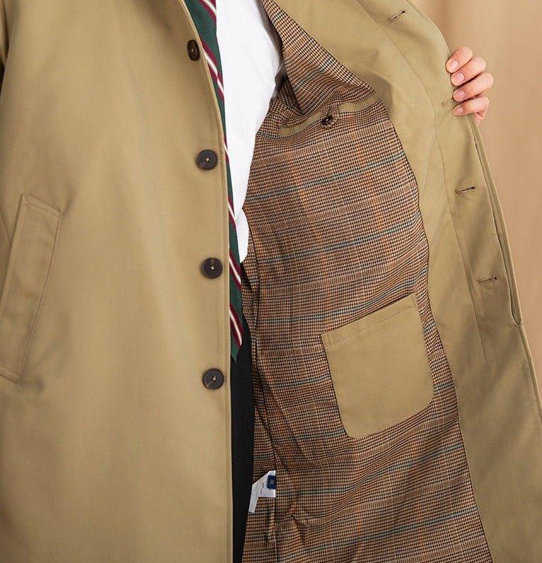 Londra Düz Yakalı Pamuk Karışımlı Trençkot - Martin Milano