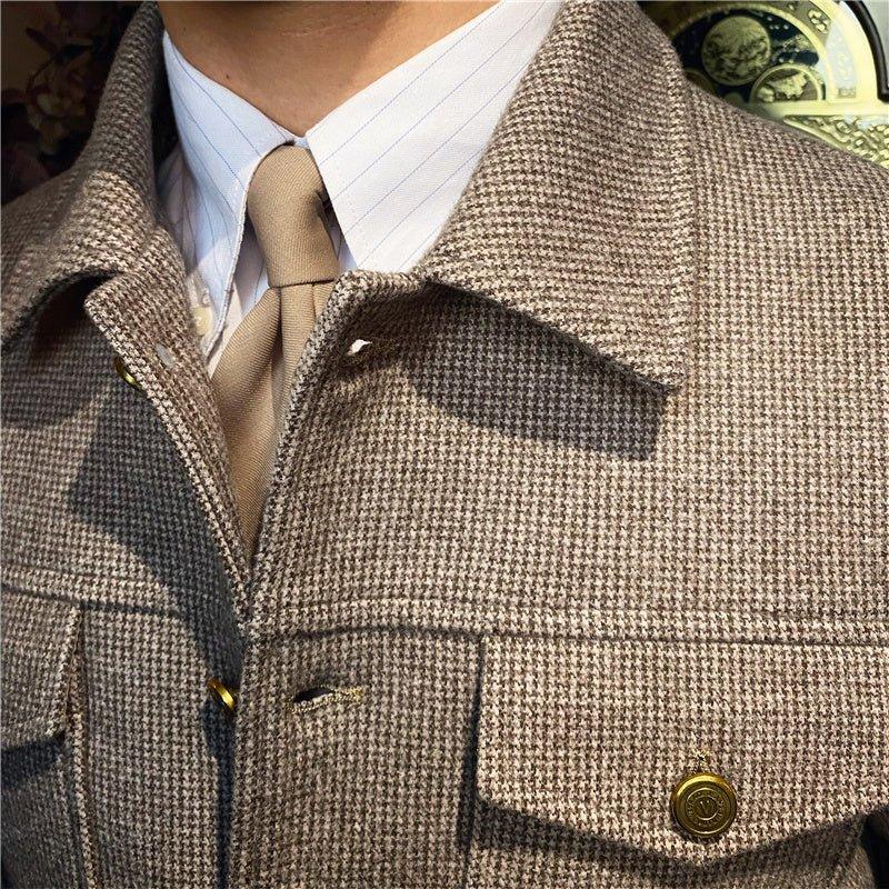 Manchester Düğmeli Ekose Ceket - Martin Milano