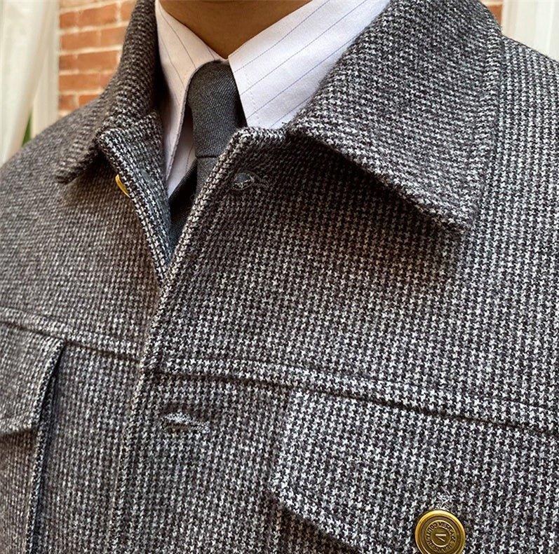 Manchester Düğmeli Ekose Ceket - Martin Milano