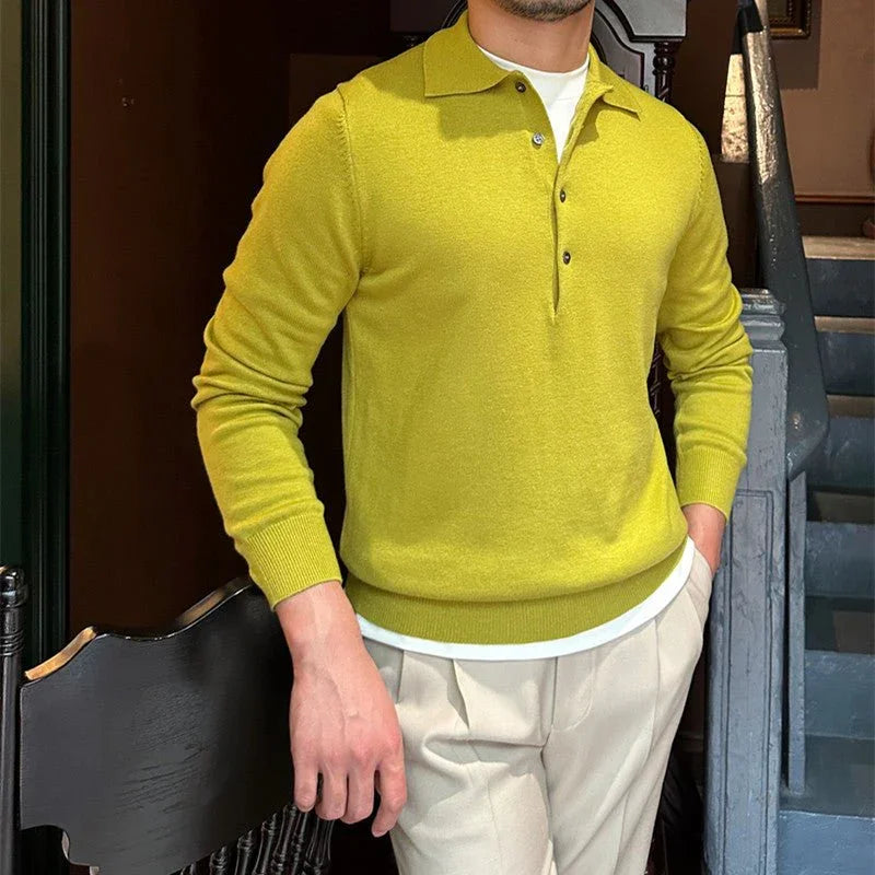 Maurizio Uzun Kollu Örgü Yakalı Polo - Martin Milano