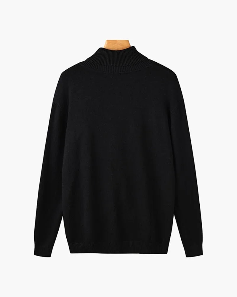 Merino Yün Boğazlı Kazak - Martin Milano