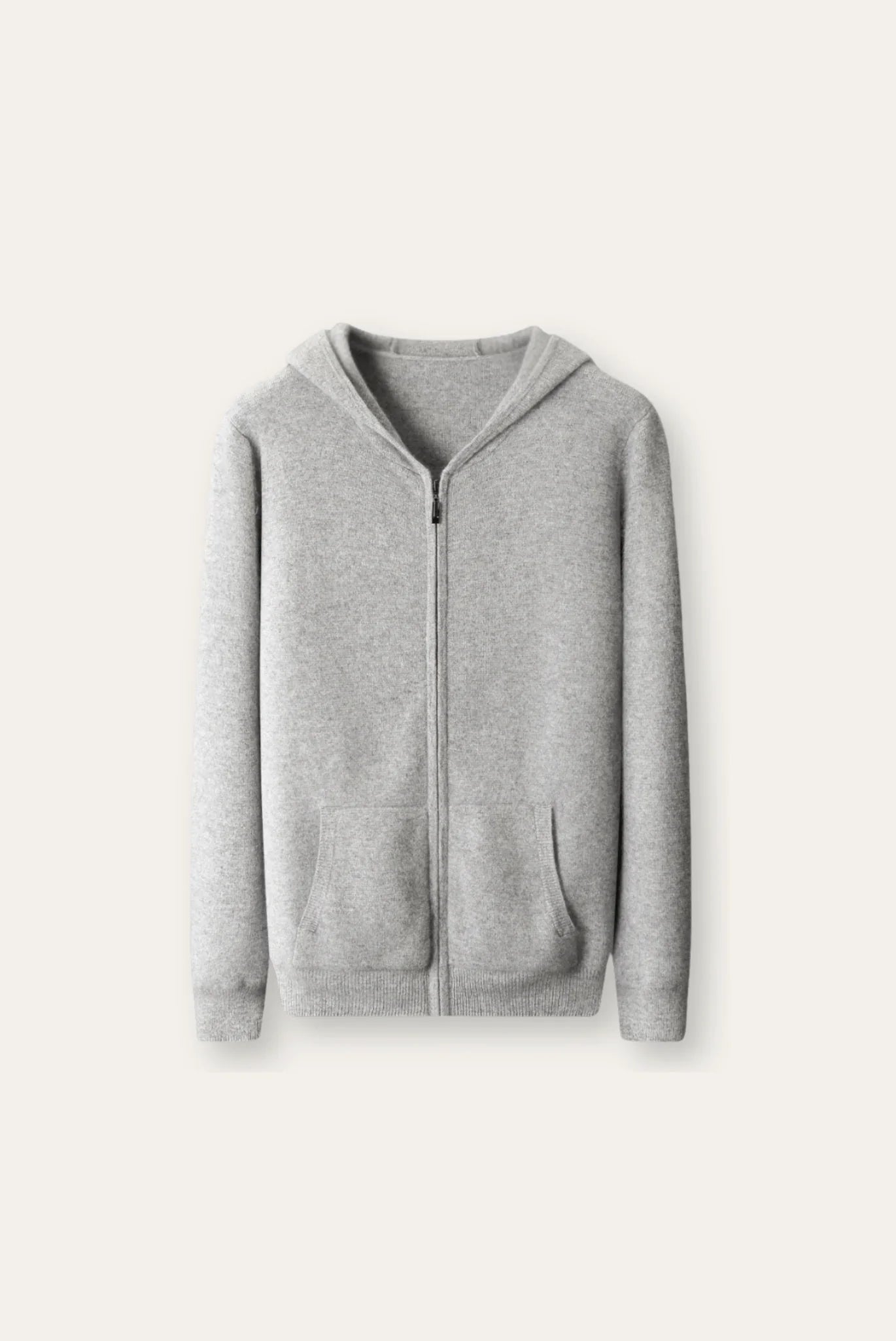 Merino Yünü Fermuarlı Hoodie - Martin Milano