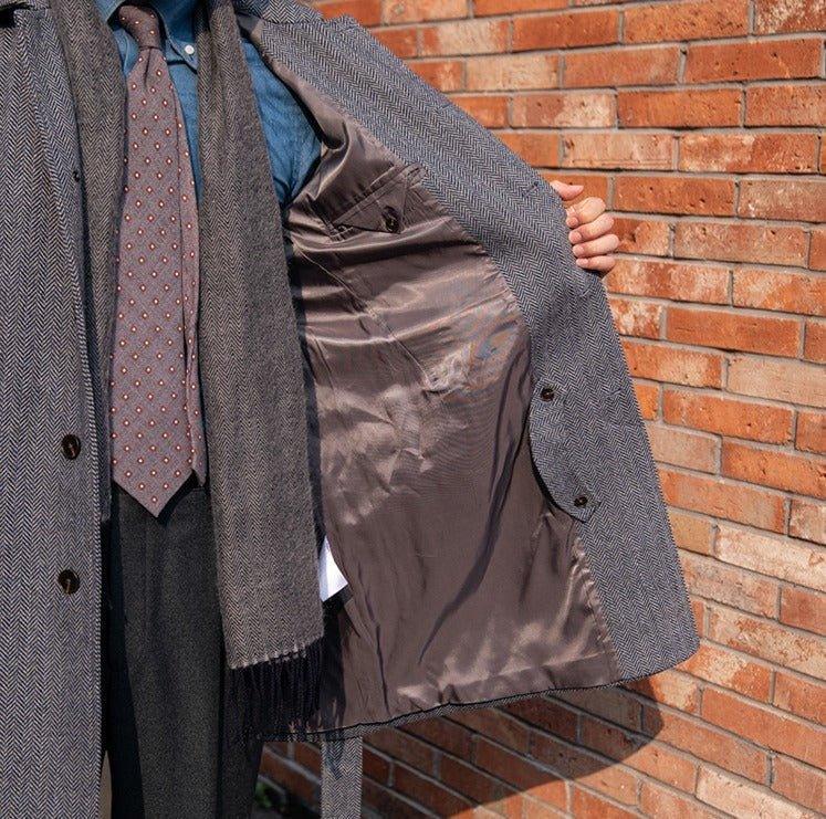 Milano Herringbone Yün Kaban - Martin Milano