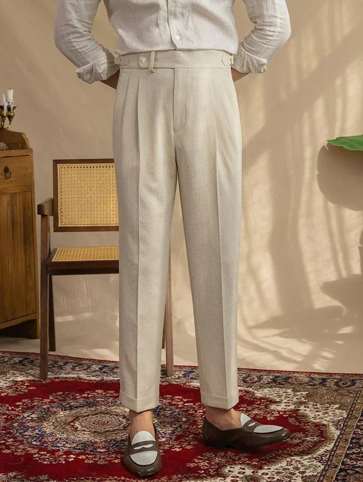 Monterosso Seersucker Fırfırlı Pantolon - Martin Milano