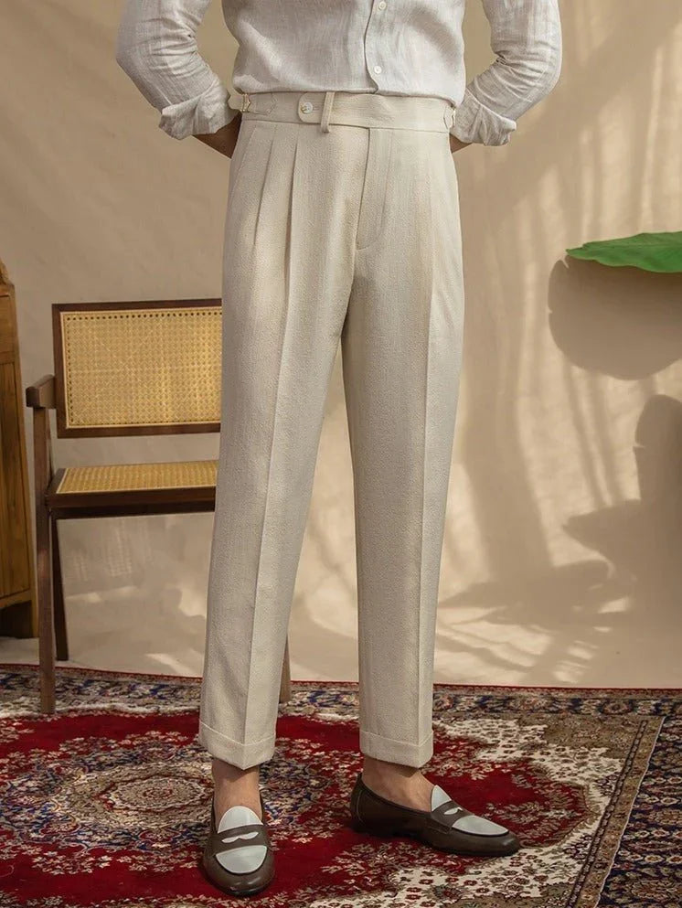 Monterosso Seersucker Fırfırlı Pantolon - Martin Milano