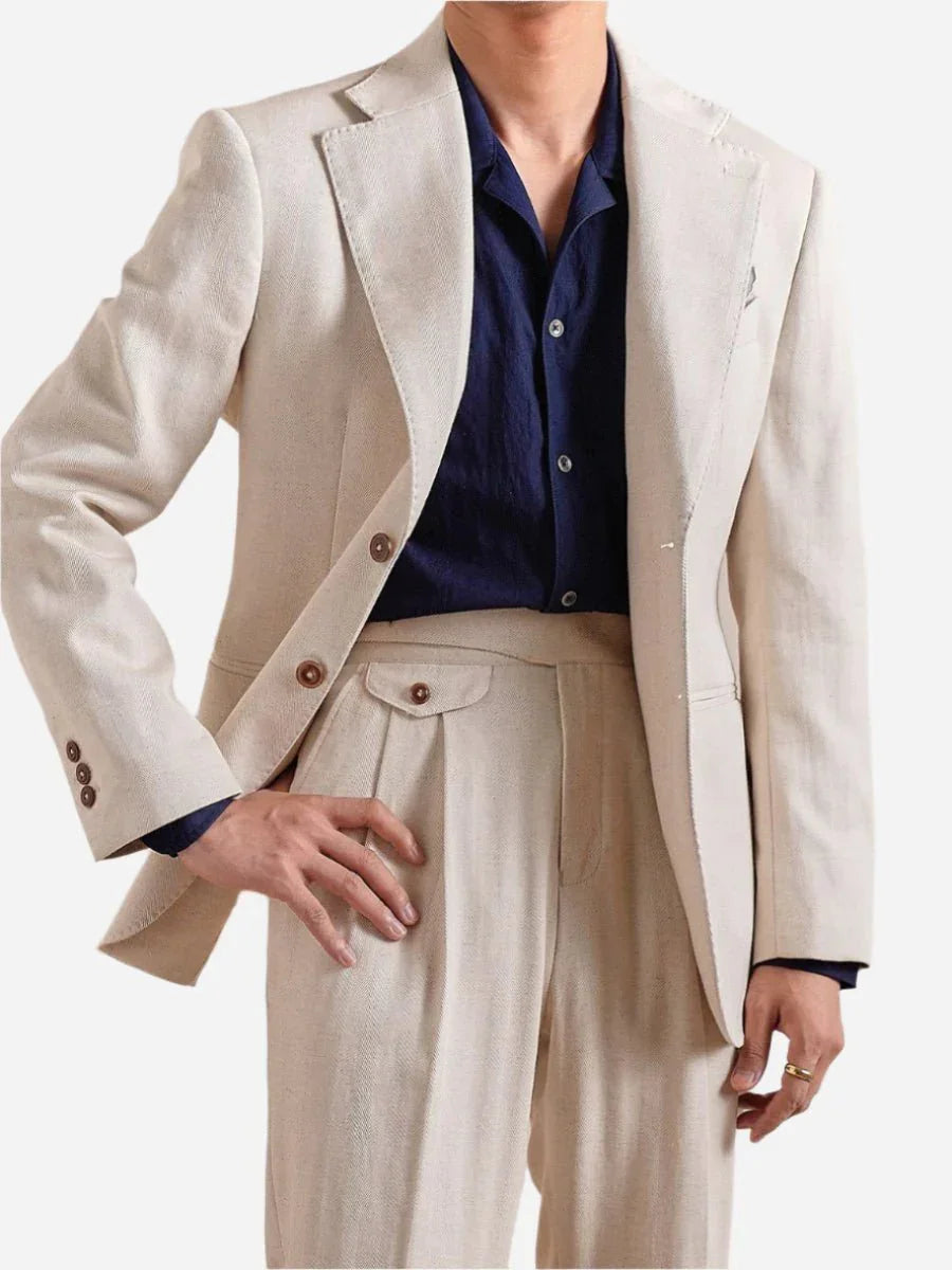 Napoli Keten Blazer - Martin Milano