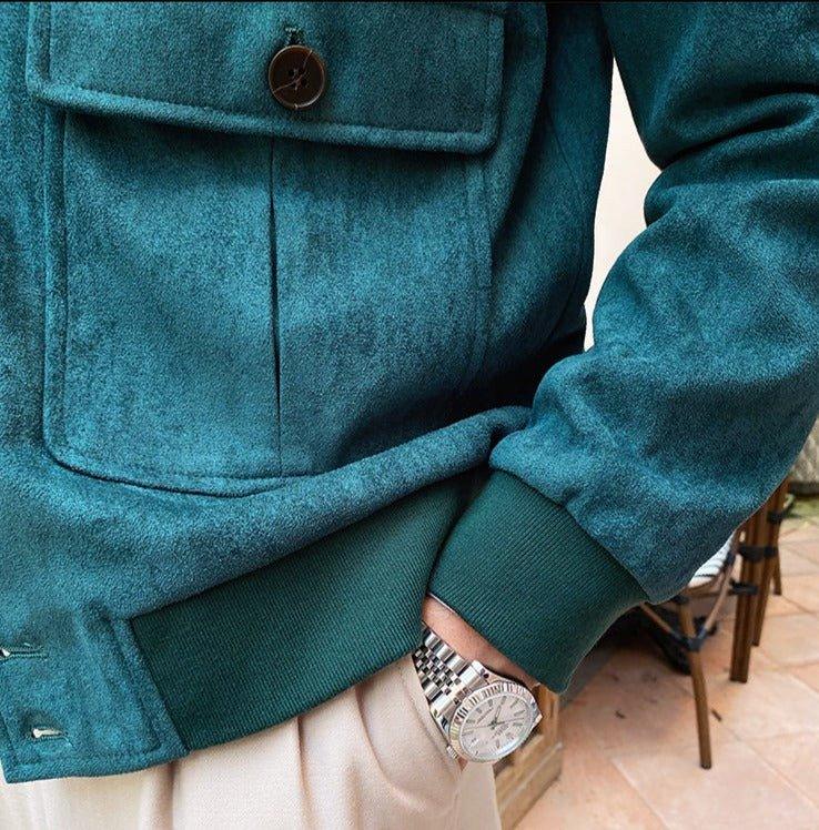 Napoli Süet Düğmeli Ceket - Martin Milano