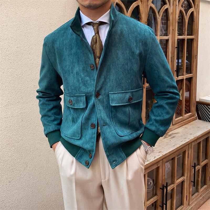 Napoli Süet Düğmeli Ceket - Martin Milano