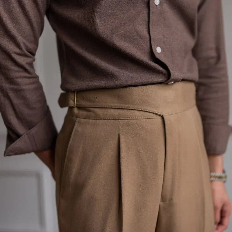 Napolitan Yüksek Bel İtalyan Pantolonu - Martin Milano