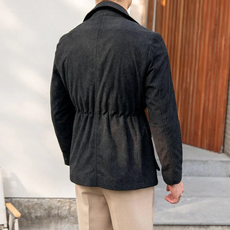 Oslo Kadife Bel Haki Ceket - Martin Milano