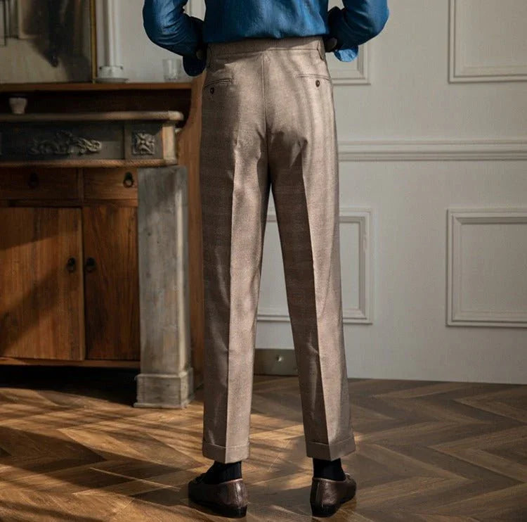 Oxford Ekose Düz Kesim Pantolon - Martin Milano