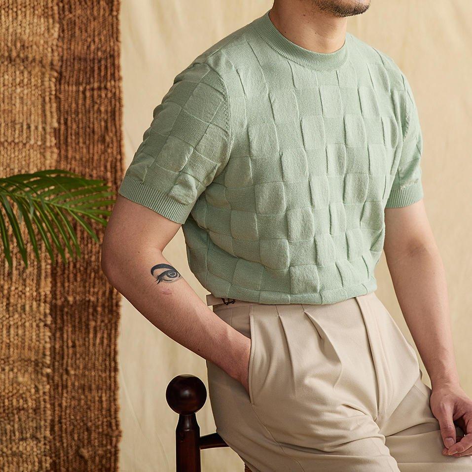 Pamuk 3D Örgü Tişört - Martin Milano