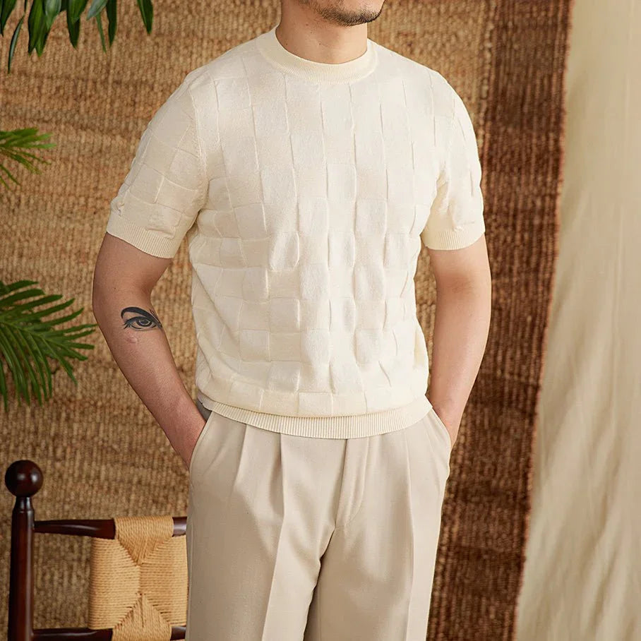 Pamuk 3D Örgü Tişört - Martin Milano