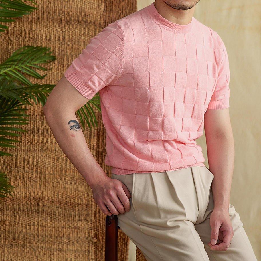 Pamuk 3D Örgü Tişört - Martin Milano