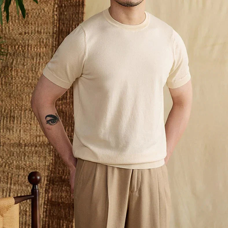 Pamuk Örme Triko Tişört - Martin Milano