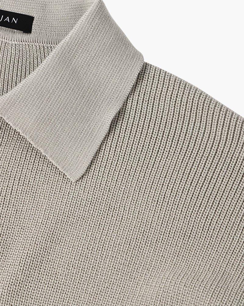 Pamuk Yarım Fermuarlı Polo Kazak - Martin Milano