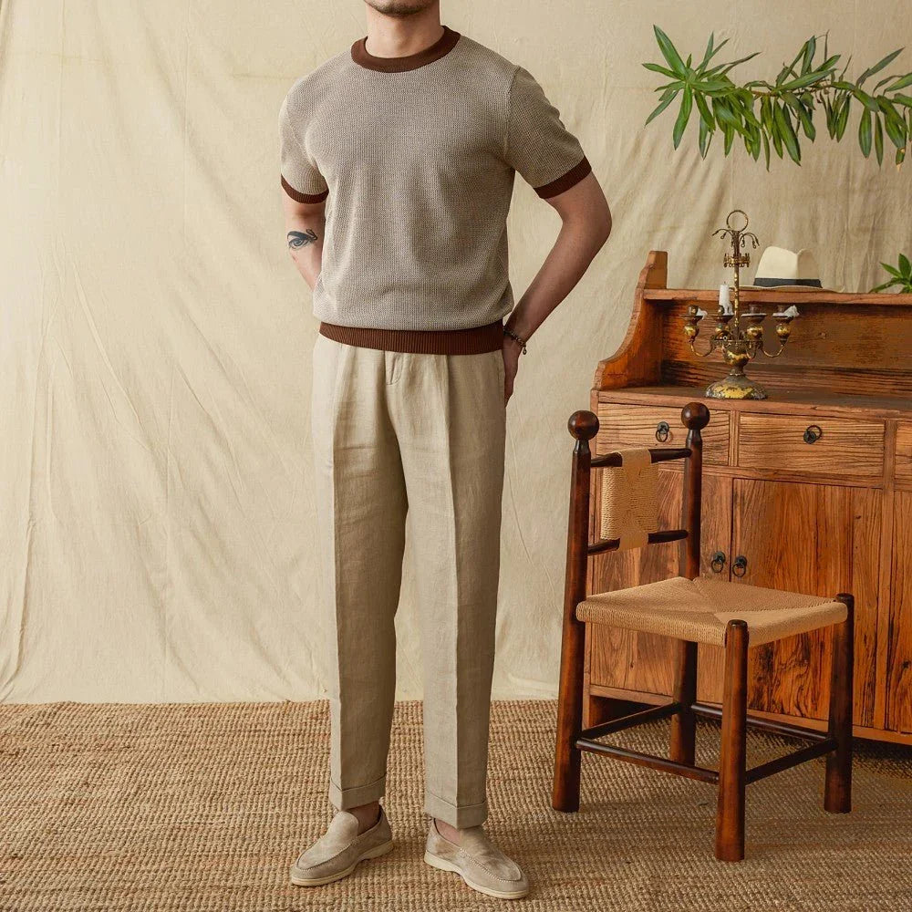 Pellegrini Kontrast Kısa Kollu Tişört - Martin Milano