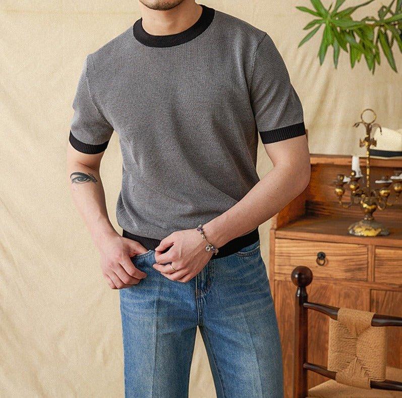 Pellegrini Kontrast Kısa Kollu Tişört - Martin Milano