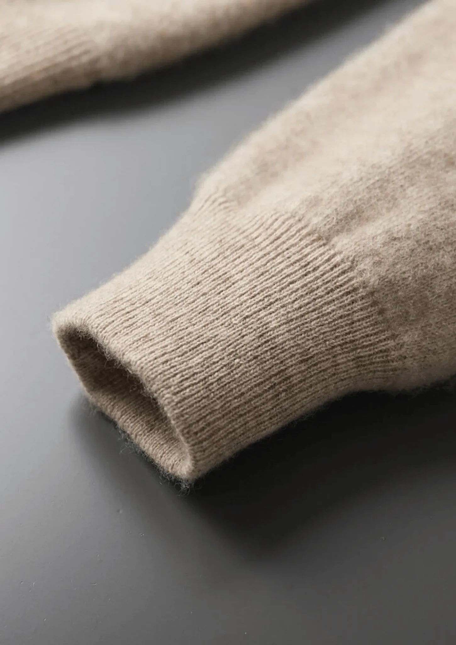 Premium Kaşmir İki Renkli Fermuarlı Kazak - Martin Milano