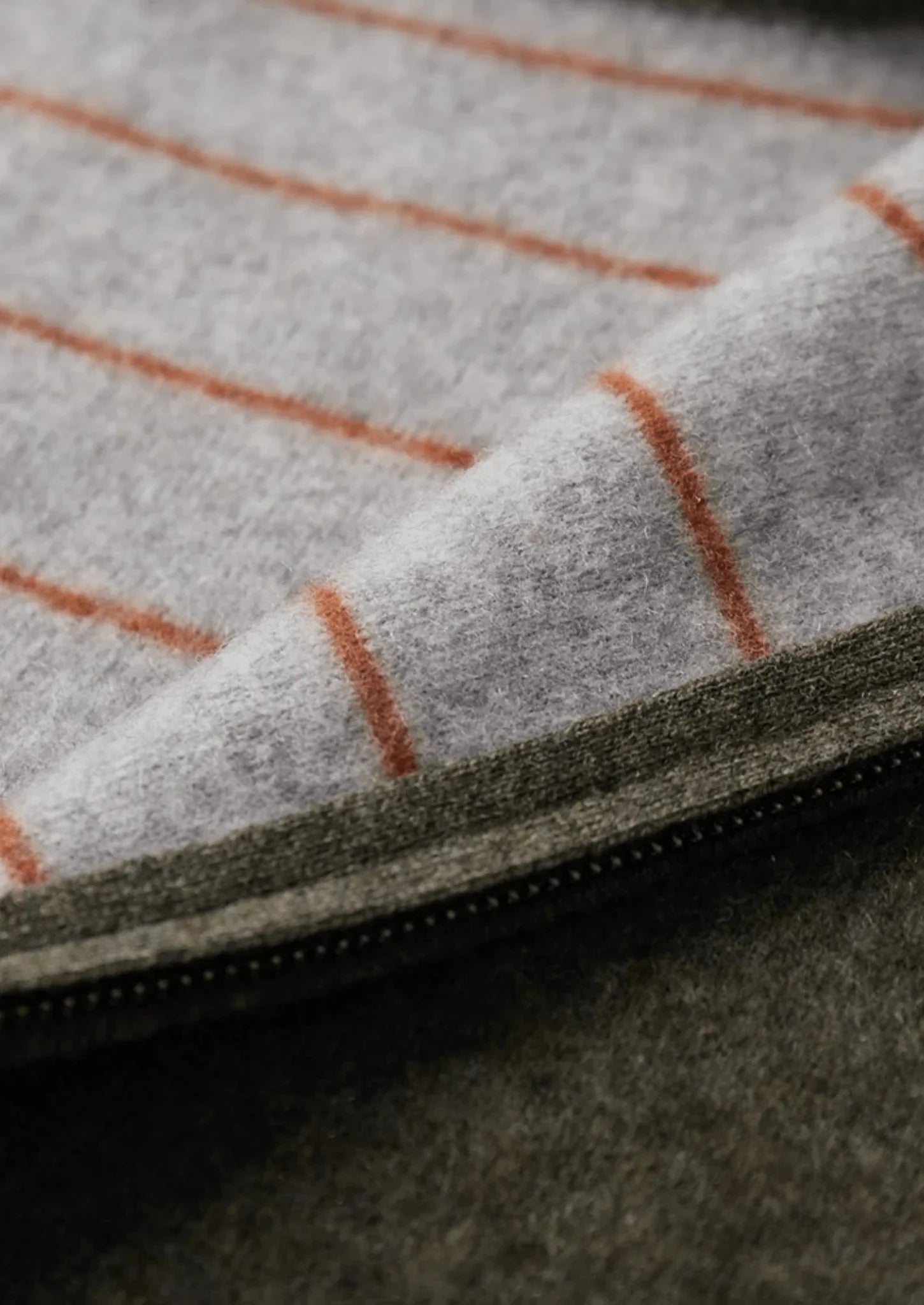 Premium Kaşmir İki Renkli Fermuarlı Kazak - Martin Milano