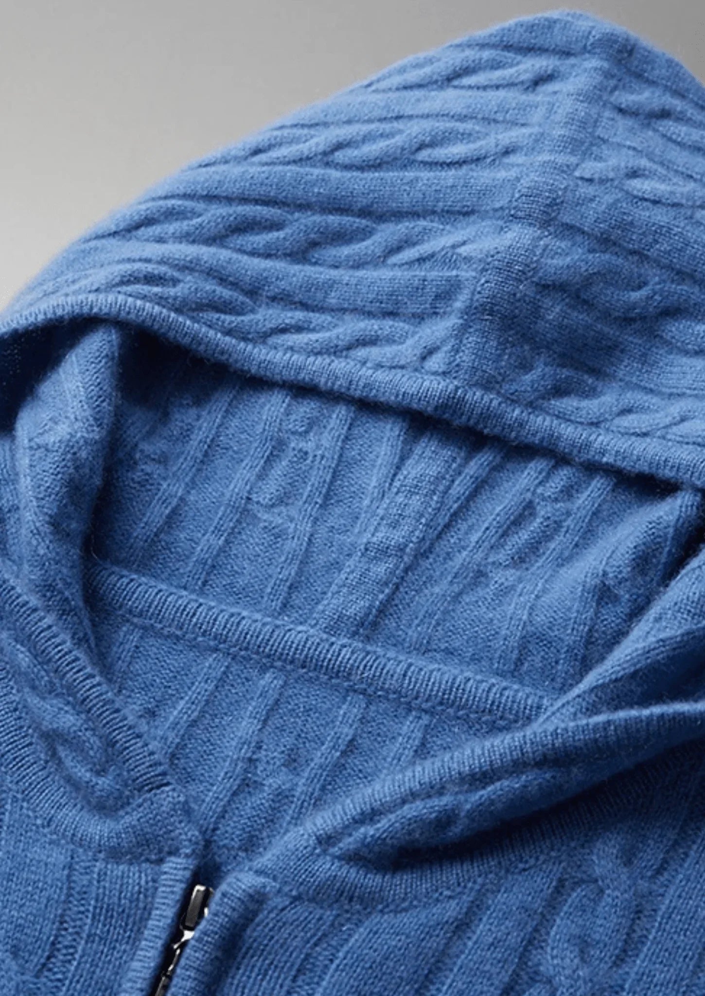 Premium Kaşmir Örgü Fermuarlı Kapüşonlu - Martin Milano
