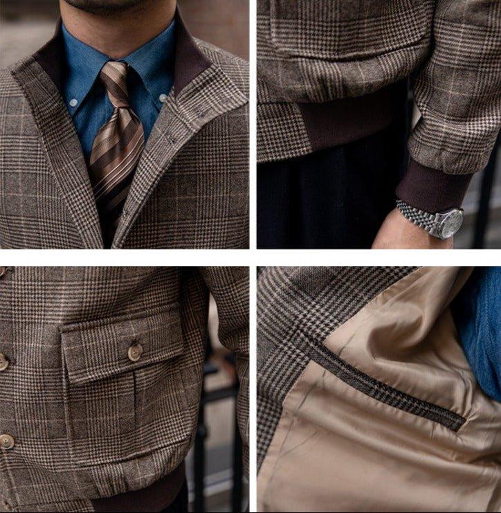 Prince Of Wales Yün Bomber Ceket - Martin Milano