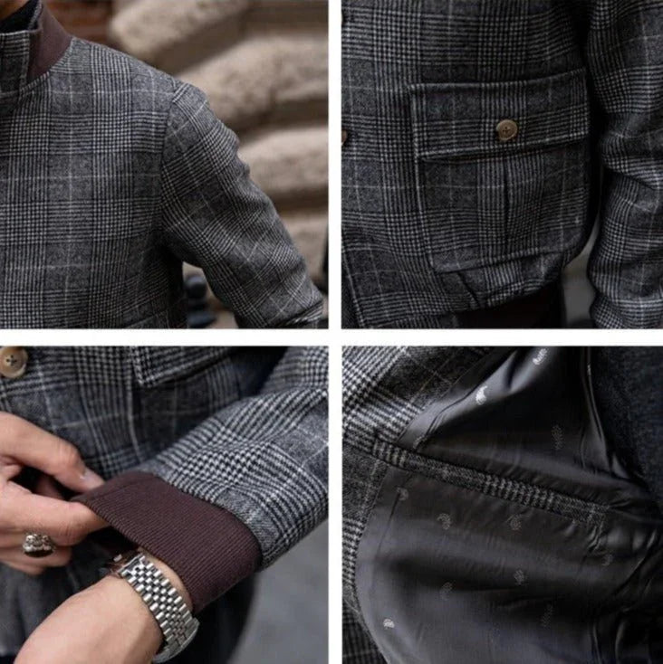 Prince Of Wales Yün Bomber Ceket - Martin Milano