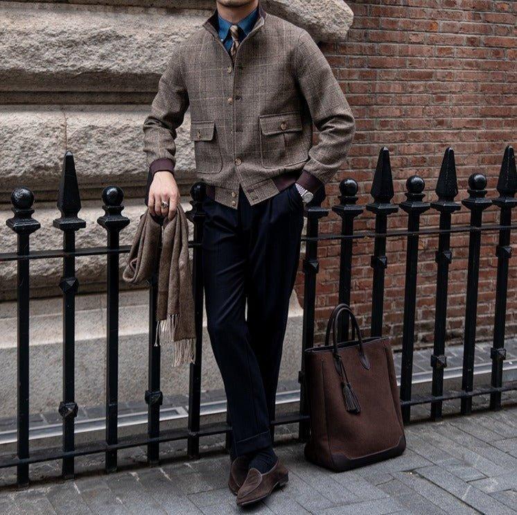 Prince Of Wales Yün Bomber Ceket - Martin Milano