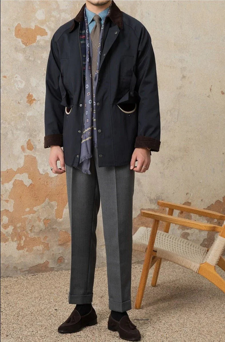 Richmond Pamuk Su Geçirmez Kadife Trençkot - Martin Milano