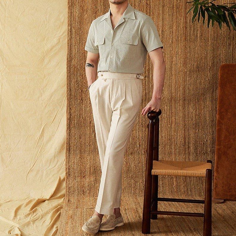 Riviera Pamuklu Kısa Kollu Gömlek - Martin Milano