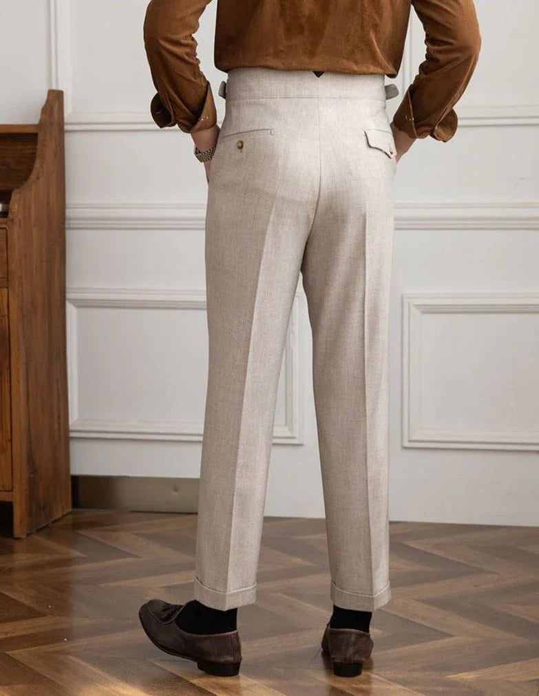 Rochester Büzgülü Doku Gurkha Pantolon - Martin Milano