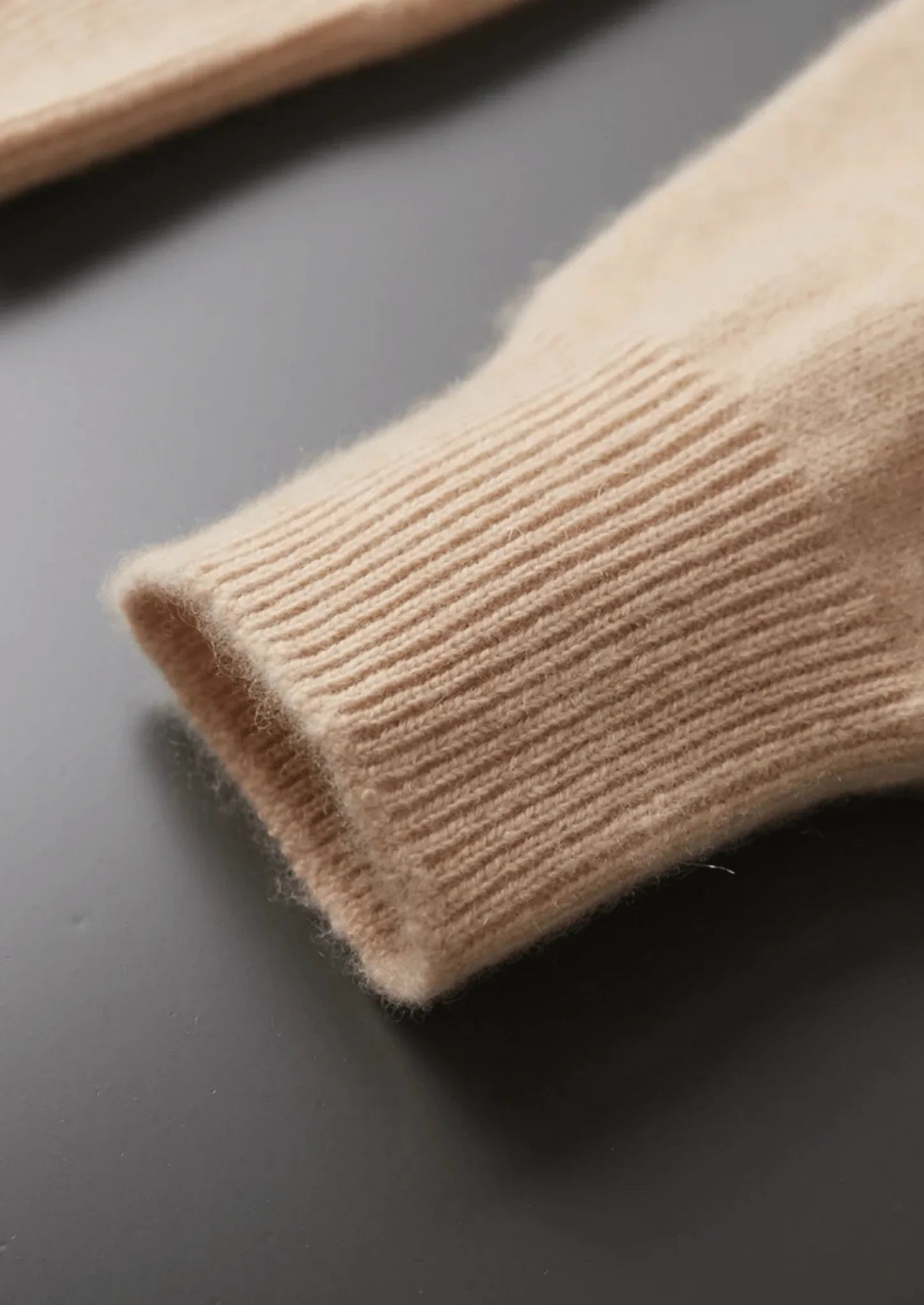 Saf Ekstra İnce Merino Yünü Klasik Bisiklet Yaka Kazak - Martin Milano