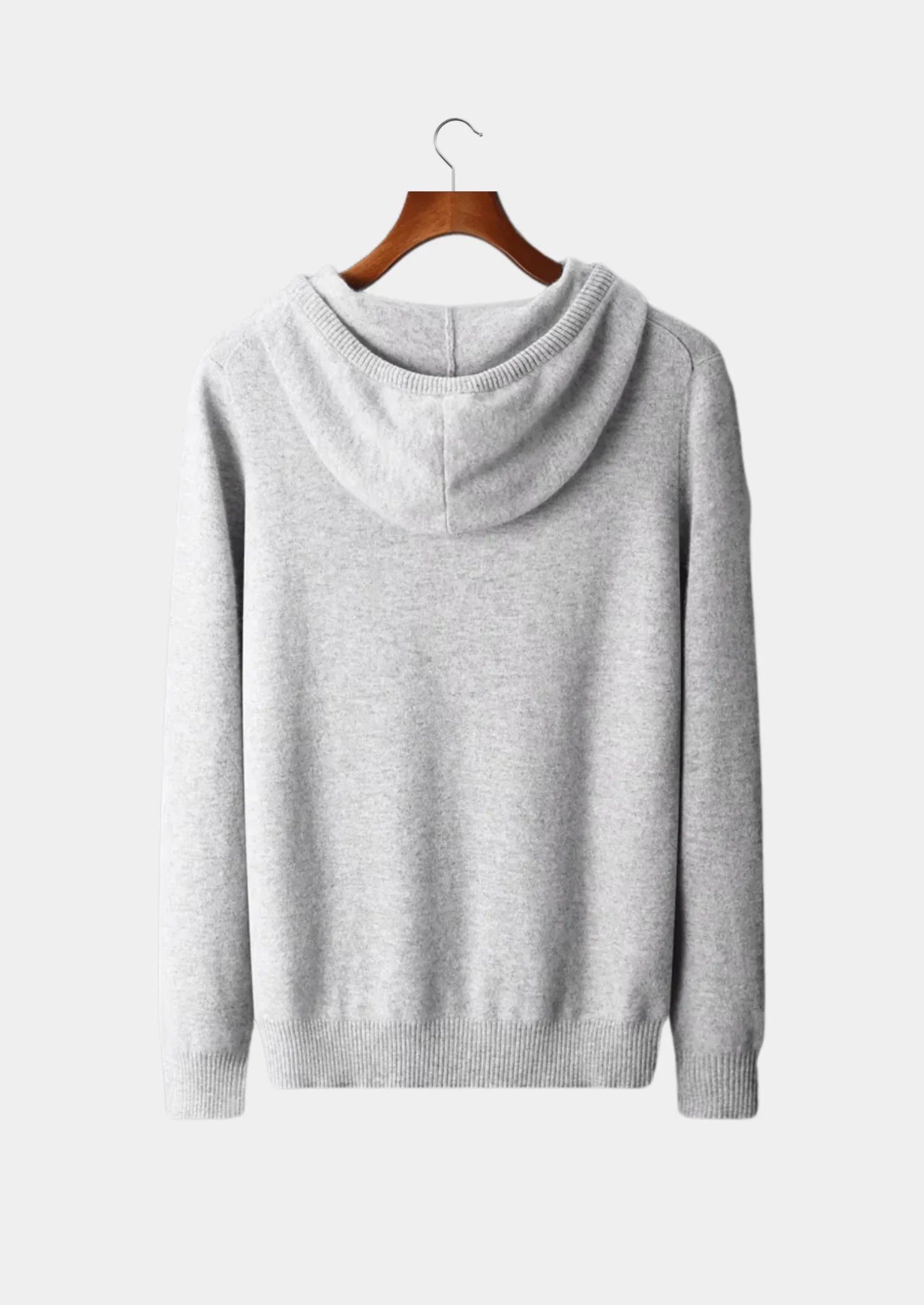 Saf Ekstra İnce Merino Yünü Relax Hoodie - Martin Milano