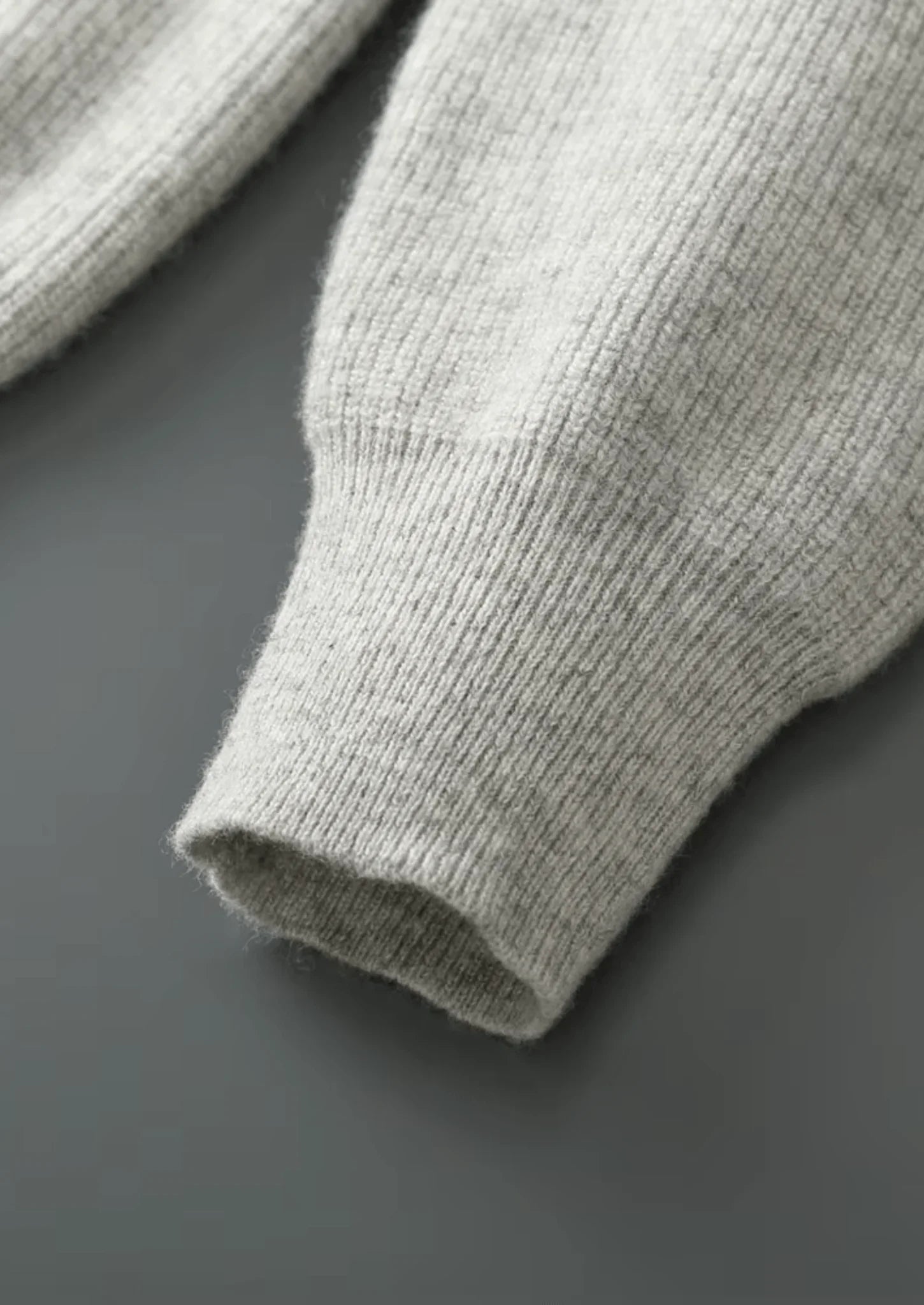 Saf Ekstra İnce Merino Yünü Ribanalı Fermuarlı Kapüşonlu - Martin Milano