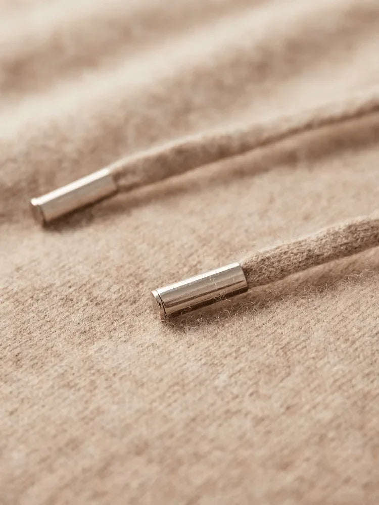 Saf Ekstra İnce Merino Yünü Soketli Kapüşonlu - Martin Milano