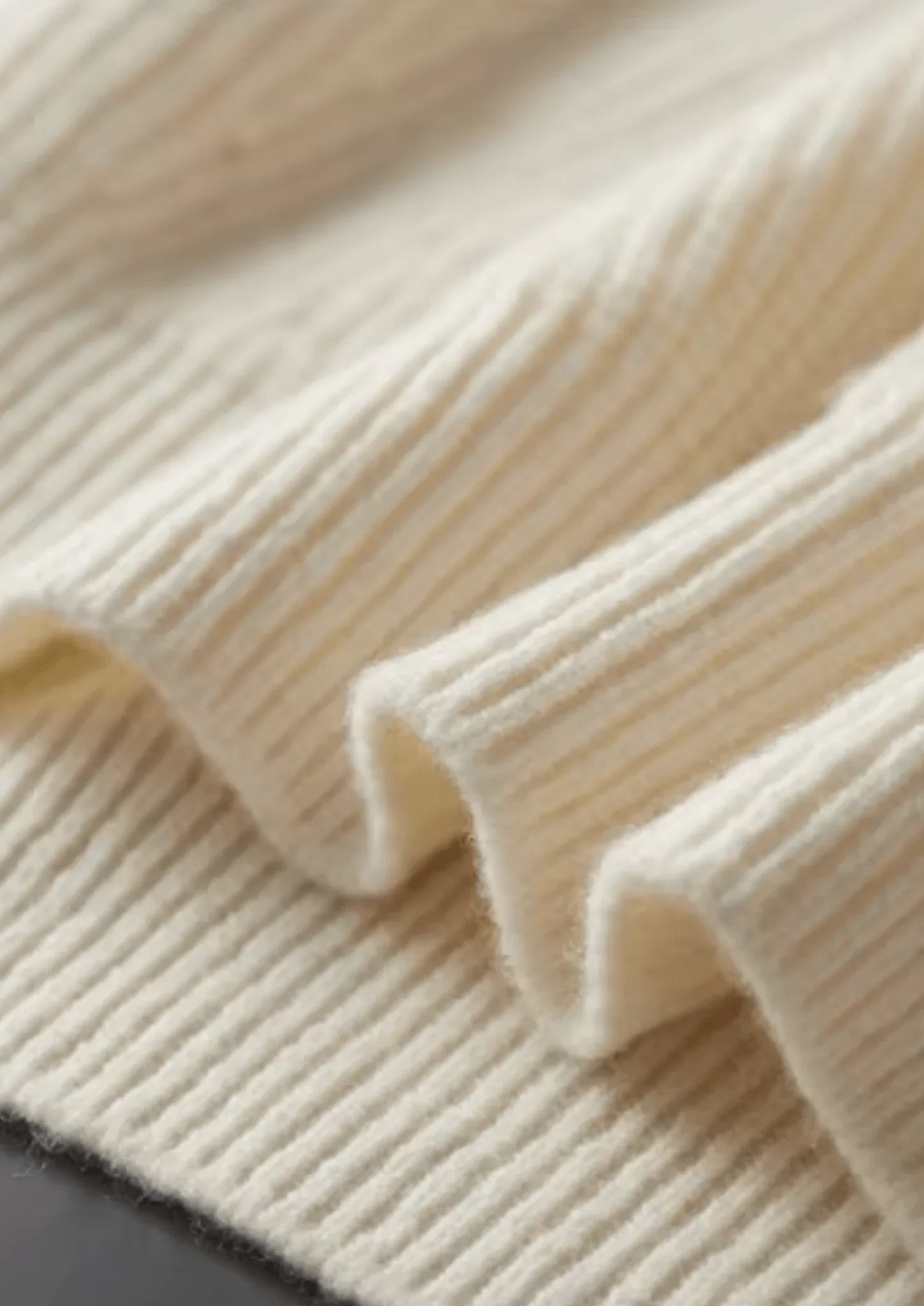 Saf Ekstra İnce Merino Yünü Süet Yarım Fermuarlı Kazak - Martin Milano