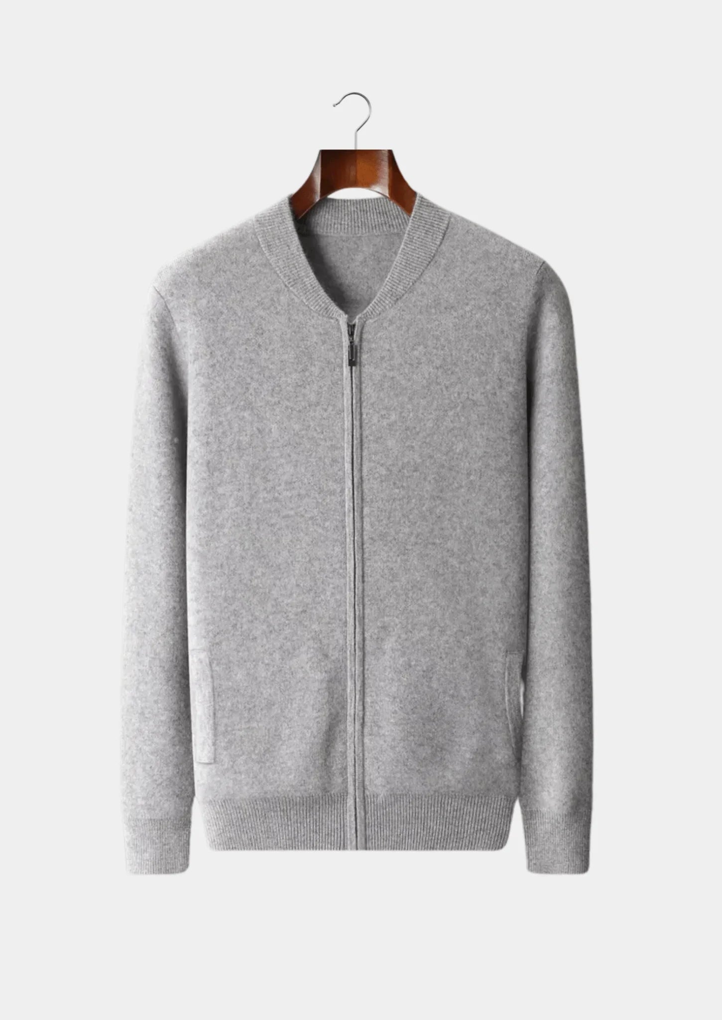 Saf Ekstra İnce Merino Yünü V Yaka Hırka - Martin Milano