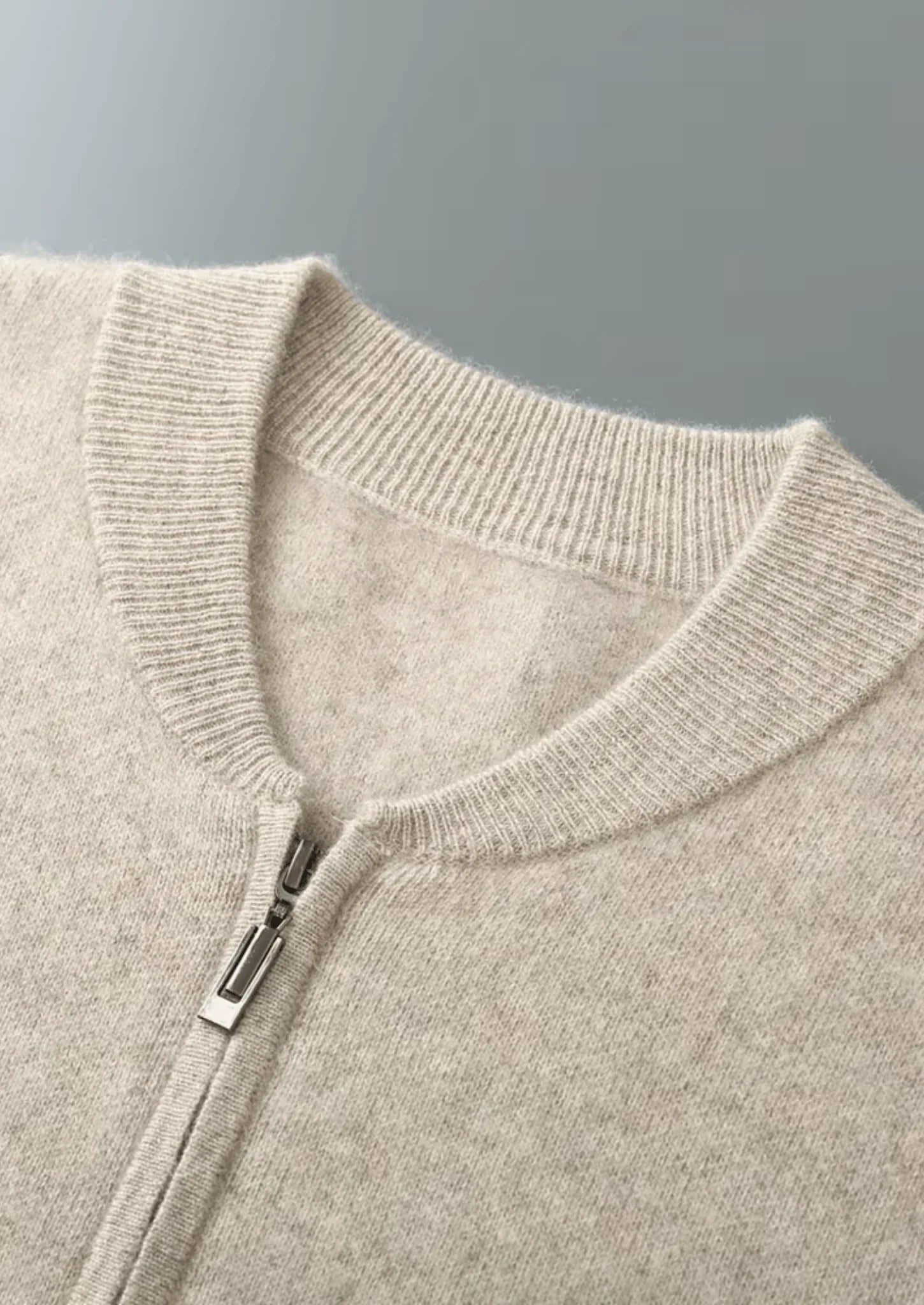 Saf Ekstra İnce Merino Yünü V Yaka Hırka - Martin Milano